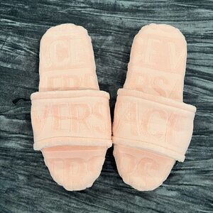 Versace Pink Slide Sandals Size XL